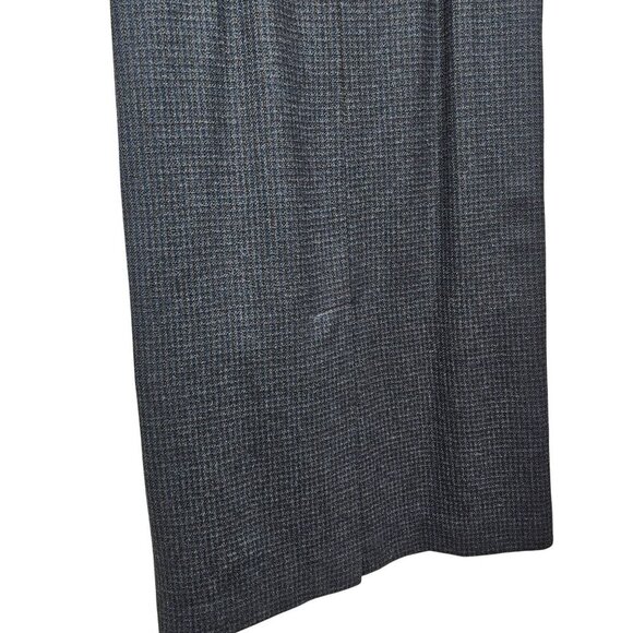 Vintage Mark Shale‎ Gray Wool Long Pencil Skirt Size 12 Button Zip Closure Lined - Picture 9 of 12